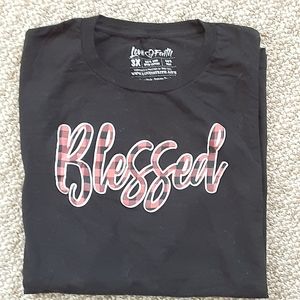 3X Tee, from LoveinFaith.Life Cotton/Poly.